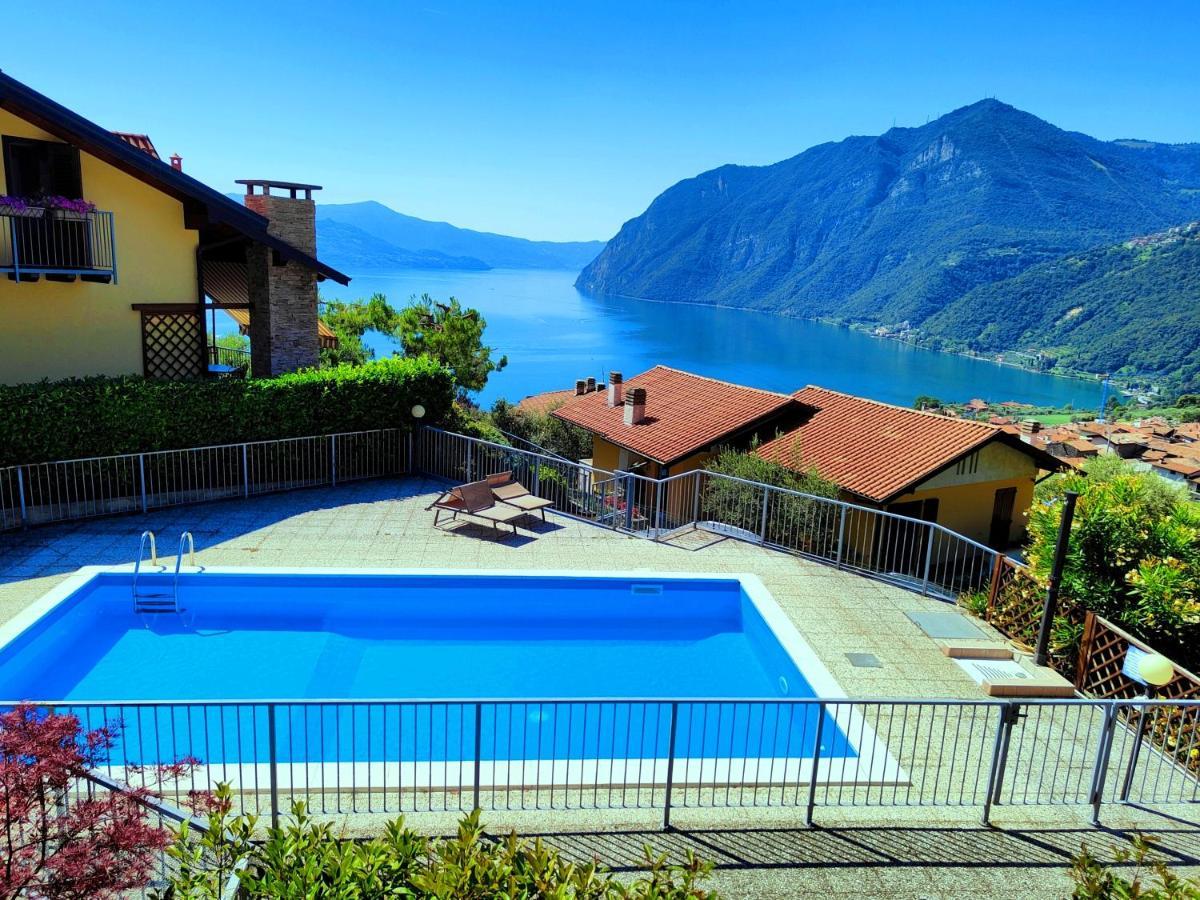 Happy Guest Apartments - Lake Panorama & Pool Riva di Solto Ngoại thất bức ảnh